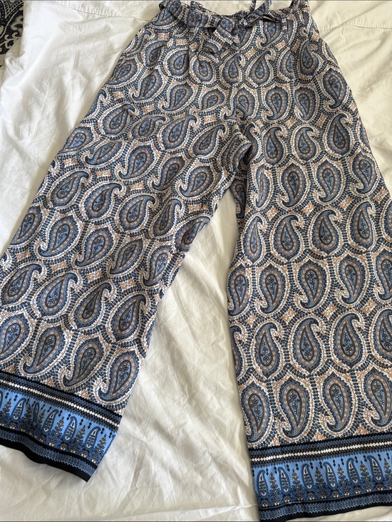 Tommy Hilfiger Pants - Tommy Hilfiger Blue and Tan Paisley Pull-On Pants